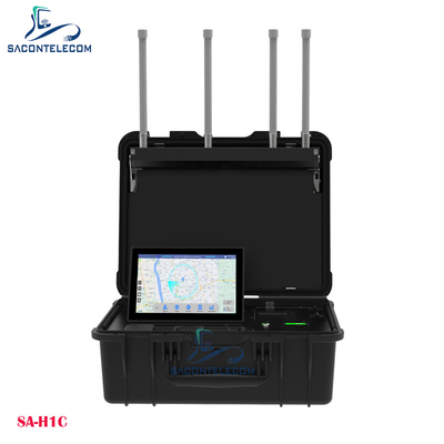 Detector de drones UAV portátil DJI FPVs WiFi Detección de drones DIY Hasta 10 km de distancia