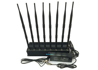 Interruptor de señales de teléfonos celulares de alta potencia, bloqueador de teléfonos celulares Interruptor ocho antenas