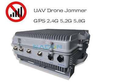 IP64 a prueba de agua de alta potencia 385w Drone Jammer de señal de 1,5 km GPS de larga distancia 2.4G 5.8G