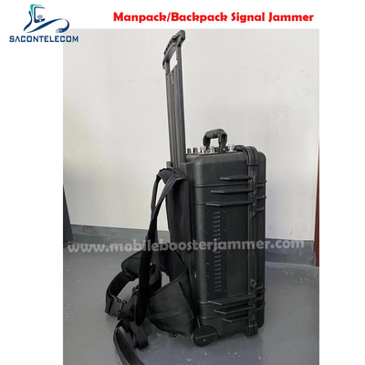 Lock GPS 6 canales Manpack Jammer 2G 3G 4G 5G Mochila de alta potencia de 120w