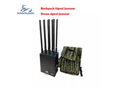 8 bandas 400w Power Man paquete de drones jammer de señal caja de metal mochila jammer de drones UAV
