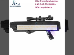 4 bandas 900MHz WiFi 5.8g 2.4G Uav Jammer de señal 5000mAh portátil