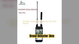 Detector de drones Alcance de 3 km ID AI