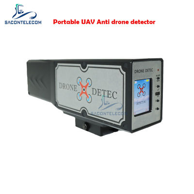 Detector de señales de drones portátil de 1.8 pulgadas LED 2.4G 5.8G 2KM distancia incorporada en la batería