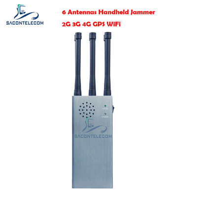 6 bandas 30m radio Bluetooth Jammer de señal con 54Watt de potencia de salida para GPS WiFi y bloqueo de teléfono celular