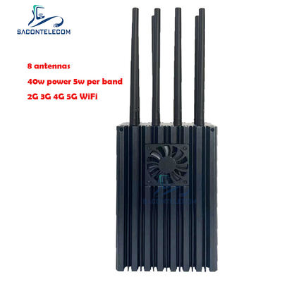 La emisión portátil 8 de la señal del teléfono móvil canaliza 4 - 10w por la banda 5G potente