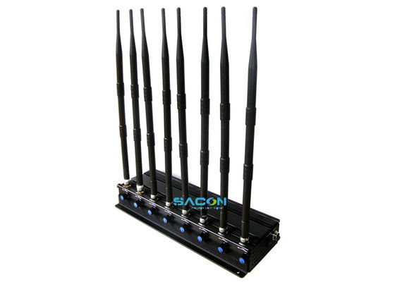 20W de potencia de salida 2.4G 5.8G jammer de señal con 8 antenas omnidireccionales y 40m de rango de interferencia
