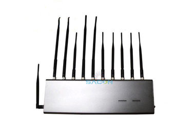 4G GPS RF Wifi Jammer de señal 11 Antenas para la escuela / sala de conferencias