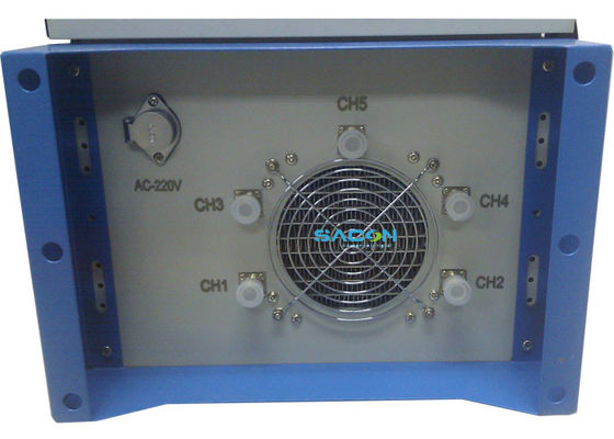 Fuera, bloqueador de señales de drones impermeable 5 bandas para aviones / cárceles, 215w de potencia