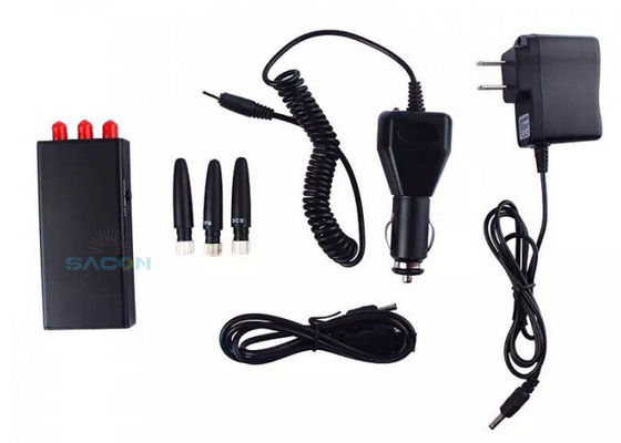 Jammer GPS portátil de 5m con potencia de 700mA y 3 antenas omnidireccionales para bloqueo de señal efectivo
