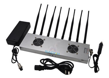 2G 3G 4G Wifi Alta potencia de señal de interferencia de alta frecuencia con 8 antenas omnidireccionales
