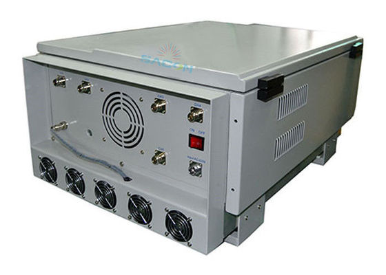Jammer de drones de 350W de potencia de salida y 1000m de alcance para operación continua en climas cálidos