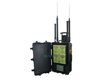 8 bandas Lojack Manpack Jammer, VHF UHF Jammer 400w Protección VIP de energía