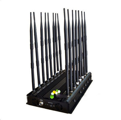 16 antenas de potencia ajustable vehículo montado localizador de red móvil bloqueador de señal jammer con 1 año de garantía