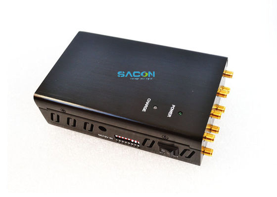 Interruptor WiFi portátil DC12V 4W con 8 antenas omni para un alcance de interferencia de 20 m y tiempo de trabajo de 1,5 horas