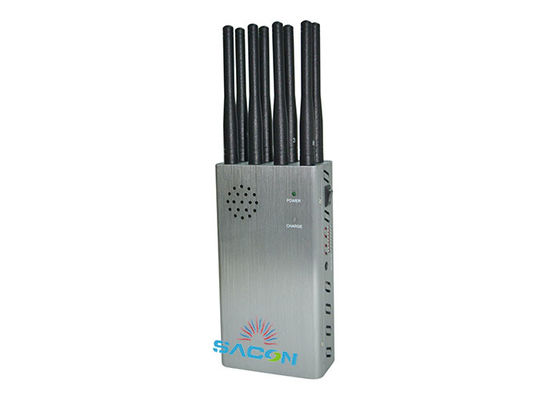 Jammer GPS de alta potencia de 8W y bloqueador de teléfonos celulares con 8 bandas y alcance de 30m