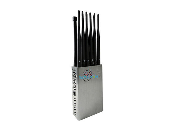8.4W 12 antenas Interruptor de señal portátil con un radio de protección de 20 m para bloqueo de señales de teléfonos celulares y móviles