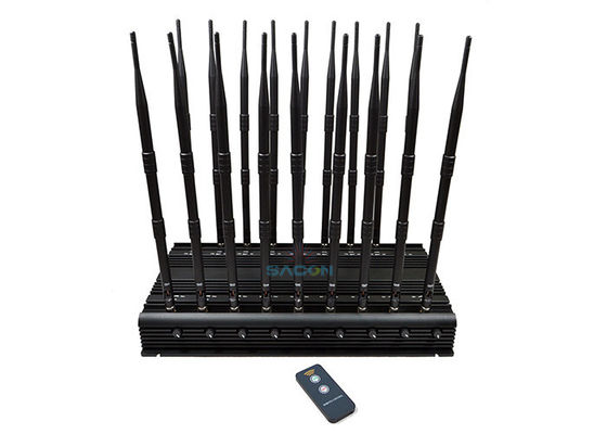 18 Canales Bloqueador de Señal de Teléfono Móvil 42W Alta Potencia Bloquea Todas las Señales GPS