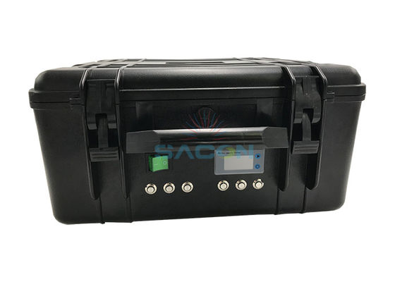 60W Potencia de Salida 6 Canales Bloqueador de Señal Manpack con Rango de Interferencia de 80m para GSM CDMA DCS 3G WiFi