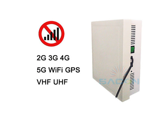 Interruptor de señal 5G de 10 canales con alcance de 50 m y potencia de salida de 26 W para bloqueo de teléfonos móviles