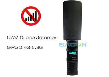 Peso ligero 2.4G 5.8G GPS 500m Dramador de señal de drones portátil
