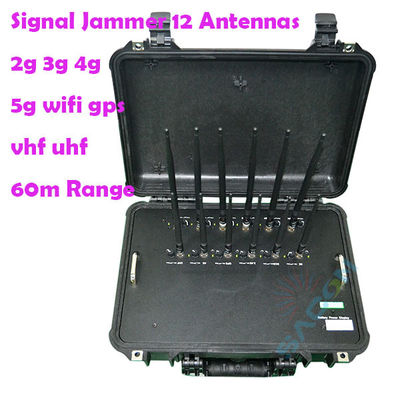 56W 12 Antenas 868MHz Bloqueador de Señal 5G para Bloqueo Multifrecuencia