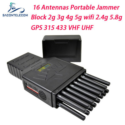 Emisión portátil de la señal del PDA de los canales del molde 16 de la emisión de la señal de 12W WiFi 2.4G 5.8G GPS