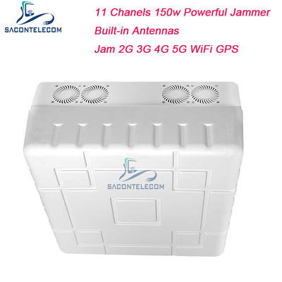 WiFi GPS 5G bloqueador de interferencia de señal 50m 11 canales PVC 150w