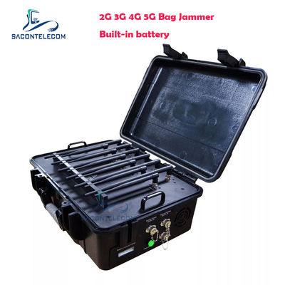 56W potencia de salida 12 bandas de cobertura 60m radio de interferencia señal de teléfono celular bloqueador de señal de interferencia móvil