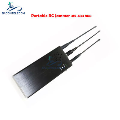 10W de salida de potencia de coche Jammer de señal remota con 100m de radio de interferencia y 8000mAh batería