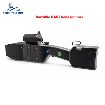 80wh UAV Drone Jammer de señal aterrizaje forzado 1.3km IP66 2.4Ghz 5.8Ghz