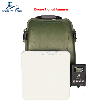 Backpack Drone Signal Scrambler Wide Frequency Coverage VSWR Max 200w 1500m Distance