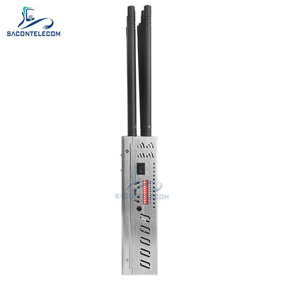 12 Bandas 20W Jammer de Señal Portátil con Radio de 20m para 2G 3G 4G 5G WiFi GPS Lojack VHF UHF