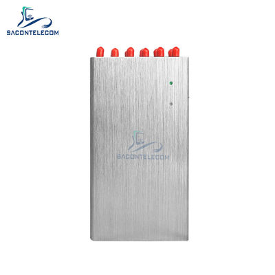 12 Bandas 20W Jammer de Señal Portátil con Radio de 20m para 2G 3G 4G 5G WiFi GPS Lojack VHF UHF