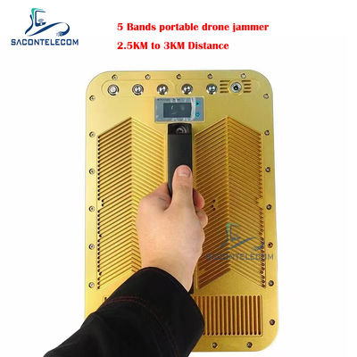 Escudo direccional Drone Signal Jammer Blocker 5 bandas 135w 2500 metros