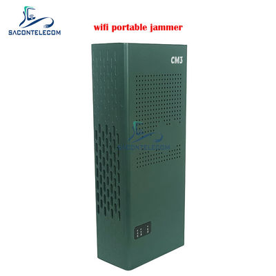 Bloqueador de interferencia de señal WiFi portátil con 3 canales (2.4G, 5.2G, 5.8G) y rango de 10-15m