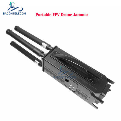 160W 4 bandas Portable Drone Jammer de señal con 1,5KM distancia de interferencia y batería incorporada