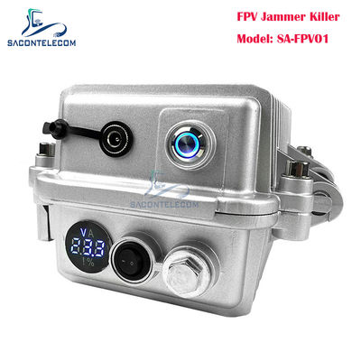 Jammer portátil de drones de alta potencia de 50W de mano con bloqueo de señal FPV de 2.4G