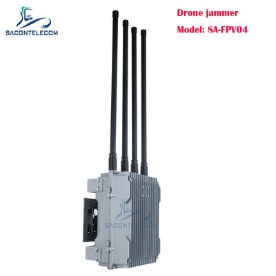 4 canales 200w Potente bloqueador de señal de drones Vehículo montado FPV bloqueador de drones