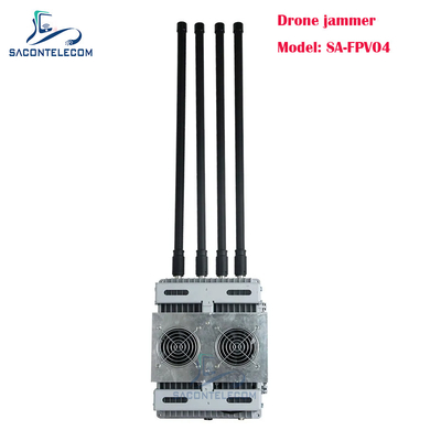 4 canales 200w Potente bloqueador de señal de drones Vehículo montado FPV bloqueador de drones