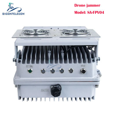 200W 4 canales de vehículo montado en el bloqueador de señales FPV con frecuencias personalizables