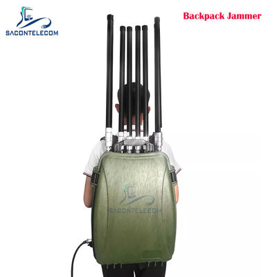 6 canales 300w poderosa mochila Drone Jammer de señal 433 900mhz GPS 2.4G 5.8G