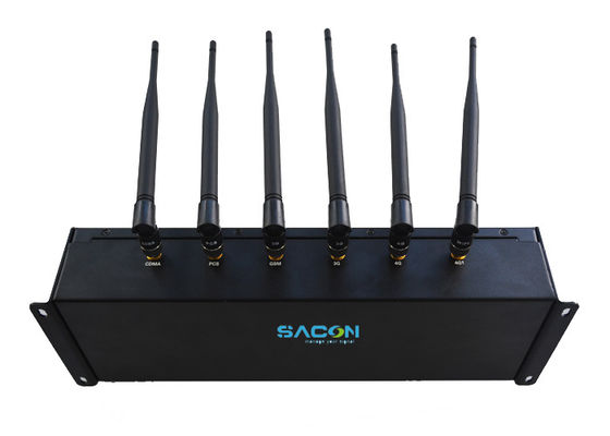 6 antenas de salida ajustable de potencia de la señal de teléfono móvil con interferencia de 40 metros de alcance