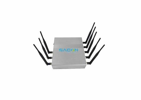 Potencia de Salida de 18W Jammer de Señal de 8 Canales con Rango de Bloqueo de 40m para Bloqueador de Teléfono Móvil y Jammer WiFi GPS