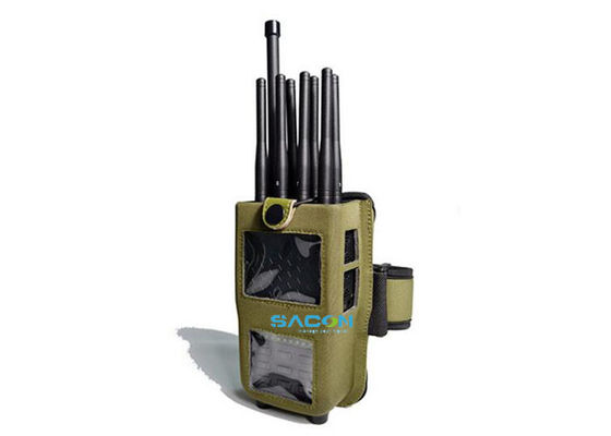 Interruptor de señal de teléfono celular de alta potencia 5.8G portátil con 8 bandas y batería de 4700mAh