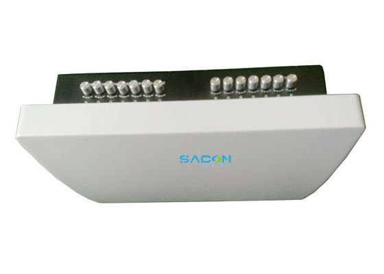 Bloqueador de teléfonos móviles de escritorio de 50W con rango de interferencia de 50m y blindaje de 14 bandas para áreas seguras