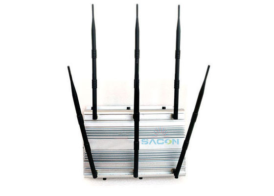 70W Jammer de Señal de Alta Potencia de 6 Bandas Bloqueador de Teléfono Celular con un Alcance de Hasta 80 Metros