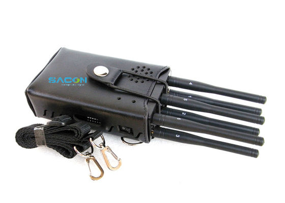 6 antenas de alta potencia 3W interferencia de señal portátil con rango de 20m para WiFi GPS 3G 4G bloqueo