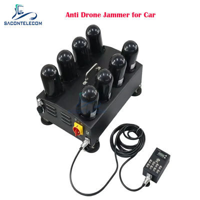 8 canales 400w Jammer de señal anti drones 1.5G 2.4G 5.8G 5.2G FPV Jammer de drones para automóvil