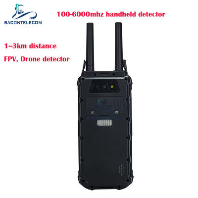 H2L 1.5Km alcance localizador de drones portátil 100-6Ghz detector de drones FPV portátil